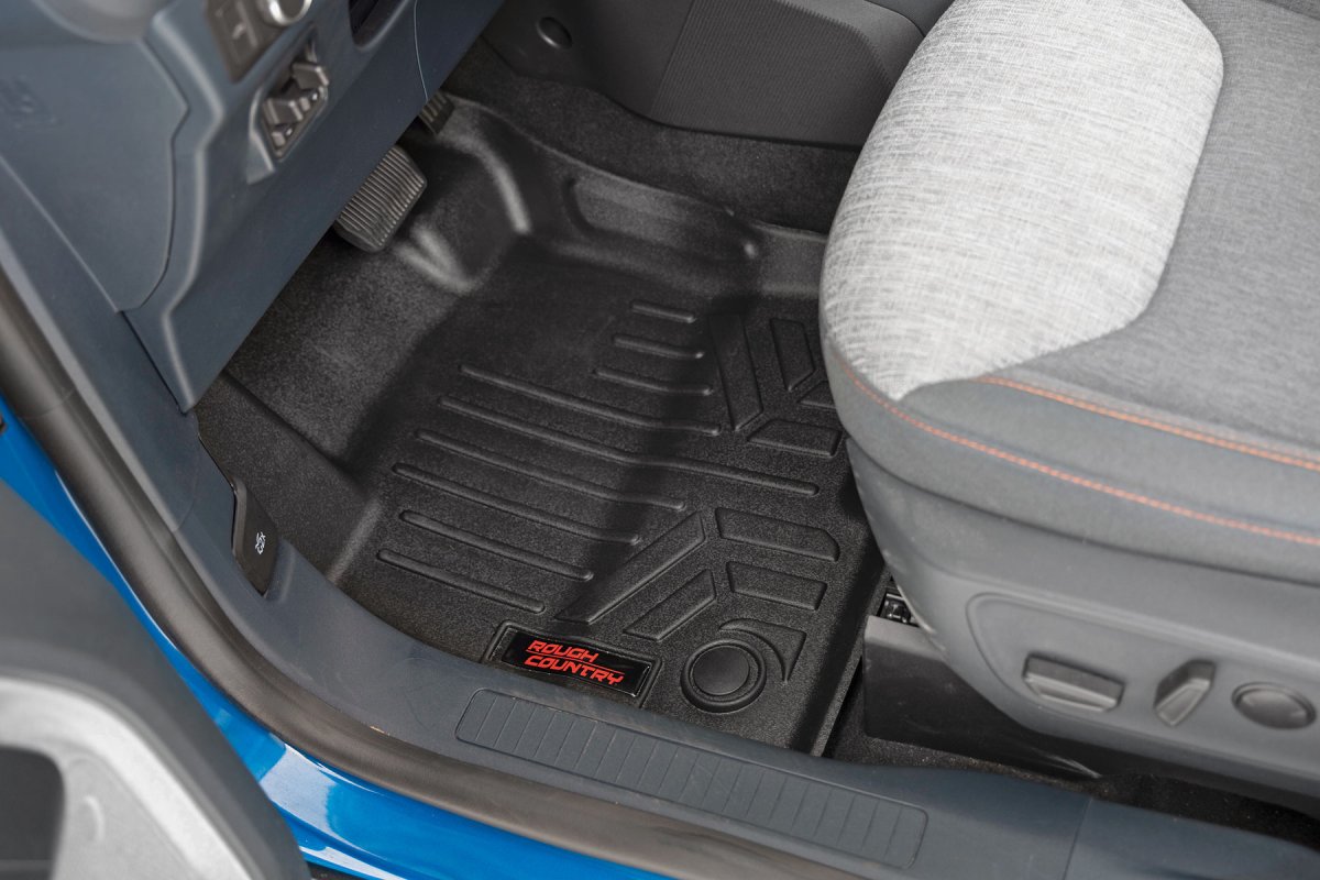 Ford Maverick Floor Mats - Front and Rear - Rough Country - Floor Armor - '22-'23